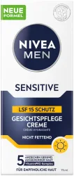 Nivea Men Sensitive Gesichtspflege Creme LSF 15