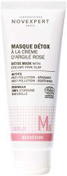 NOVEXPERT - Detox-Maske Mit Rosa Tonerde-Creme, Masque Détox à la Crème d'Argile Rose, 75 ml