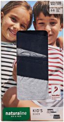 Naturaline Textil Kids Boxer Cars 98/104 grau