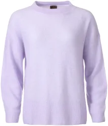 Cashmere Damen Pullover Rundhals violet M