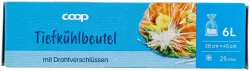 Coop Tiefkühlbeutel Drahtverschlüssen 6l 25 Stück
