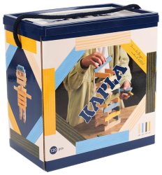 Kapla-Baukasten 120 Stück hellblau gelb & grün 2+ Jahre