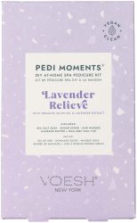 Voesh SPA Fusspflege - Lavender Relieve Pediküre-Set für zu Hause - 4 Schritte 100.5 g