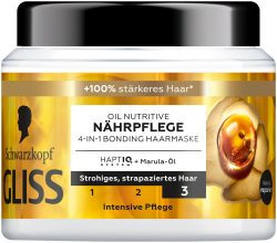 Schwarzkopf Gliss 4-in-1 Bonding Haarmaske Oil Nutritive Nährpflege 400 ml