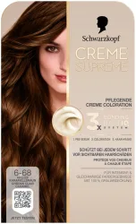 Schwarzkopf Creme Supreme Coloration 6-68 Helles Karamellbraun