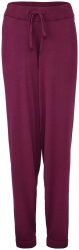 Naturaline Textil Damen Strick Ankle Hose bordeaux M
