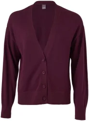 Naturaline Textil Damen Strick Cardigan bordeaux L