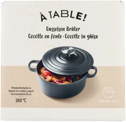 À Table! Gusseisen-Bräter 2.5L 20cm