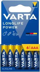 Varta Batterien Longlife Power Aaa/Lr03 6 Stück