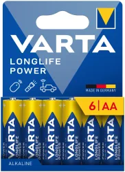 Varta Batterien Longlife Power Aa/Lr6 6 Stück