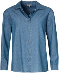 Naturaline Textil Naturaline Damen Bluse blau XS