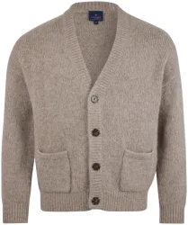 Cashmere Herren Cardigan beige XL