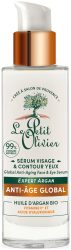Le Petit Olivier Serum Gesicht & Augenkontur -Expert Argan Globale Anti-Aging-Pflege 30 ml