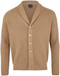 Cashmere Herren Cardigan camel M