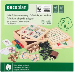 Oecoplan Holz-Spielesammlung mit 50 Spielen 5+ Jahre