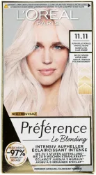 L'Oréal Paris Préférence Le Blonding 11.11 Ultra-Helles Kühles Kristall-Blond/Blond ultra clair cendré, 1Stk