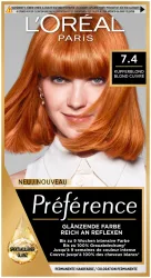 L'Oréal Paris Préférence 7.4 Kupferblond/Blond cuivré, 1Stk
