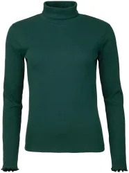 Naturaline Textil Naturaline Damen Rollkragen dunkelgrün XL