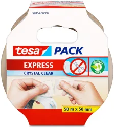 tesa Packband tesapack Express Transparent 50 mm (B) x 50 m (L) PP (Polypropylen)
