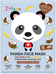 7th Heaven Animal Face Tuchmaske Panda Kokosnuss & Banane, 1 Stk.