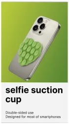 Celly Saugnapf Smartphone Herz grün