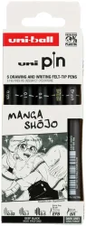Uniball uni PIN Fineliner Manga Shôjo 5Stk