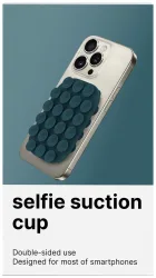 Celly Saugnapf Smartphone blau