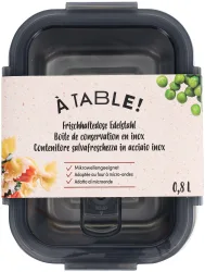 À Table! Frischhaltedose Edelstahl 0.8l