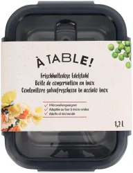 À Table! Frischhaltedose Edelstahl 1.2l