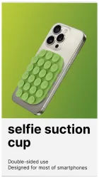 Celly Saugnapf Smartphone grün