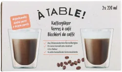 À Table! Kaffeeglas Doppelwand 2x220ml