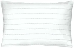 Naturaline Textil Naturaline Kissenbezug Percal 50x70, Checklin grau