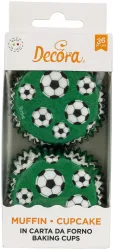 Decora Muffinform Fussball 5cm Papier