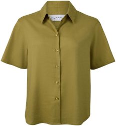 mykka Bluse kurzarm grün M