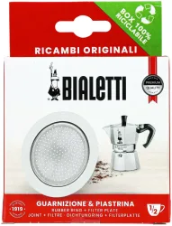 Bialetti - Dichtung + Filter, 48mm, Chrom