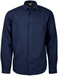 Naturaline Textil Naturaline Herren Leinenhemd navy L