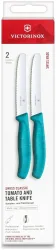 Victorinox Messer mit Wellen 11cm grün 2 Stück