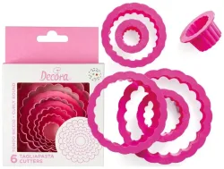 Decora Ausstecher Ringe gewellt 6tlg