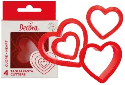 Decora Ausstecher Herz 4tlg