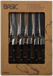 Sola Steakmesser Country II schwarz 6 Stück