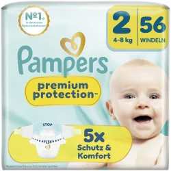 Pampers Premium Protection New Baby Windeln Gr.2 Mini 4-8kg 56 Stück