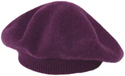 Cashmere Beret violett S/M