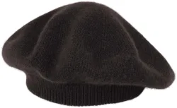 Cashmere Beret dunkelbraun S/M