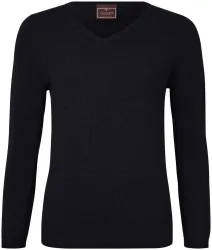 Cashmere Damen Pullover schwarz M