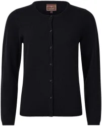 Cashmere Damen Cardigan schwarz S