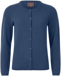 Cashmere Damen Cardigan dunkelblau XS
