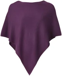 Cashmere Poncho violett one size