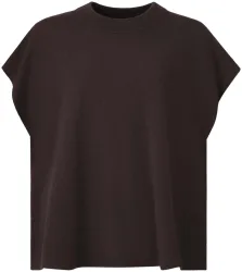 Cashmere Poncho dunkelbraun one size
