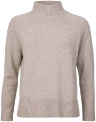 Cashmere Damen Sweater hellbraun L