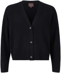 Cashmere Damen Cardigan schwarz S
